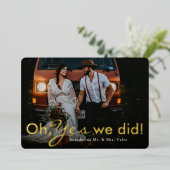 Ja, we hebben Elope Folie Uitnodiging (Staand Voorkant)