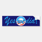 Ja, we hebben Obama Inauguration Blue Bumpersticker (Voorkant)