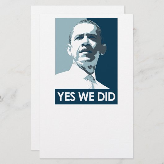 Ja, we hebben Poster 1 Briefpapier (Voorkant / Achterkant)