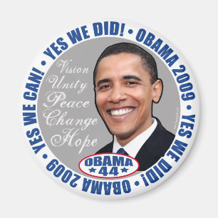 Ja, we hebben President Obama Magnet gedaan Magneet