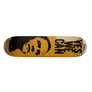 JA WE KUNNEN - BARACK OBAMA Stencil Cardboard sk8 Skateboard