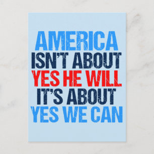 Ja, we kunnen Obama Inspirerend citeren Briefkaart