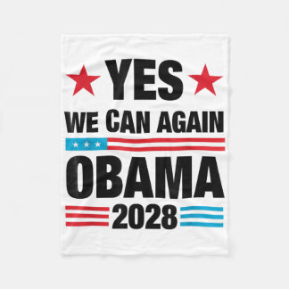 Ja, we kunnen opnieuw Obama 2028 3e termijn presid Fleece Deken