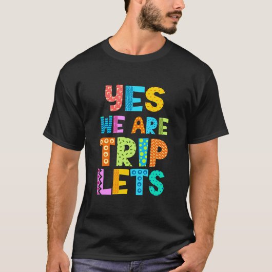 Ja, we zijn drieling t-shirt (Voorkant)