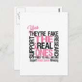 Ja, ze geloven dat de echte mensen me probeerden t briefkaart (Voorkant / Achterkant)