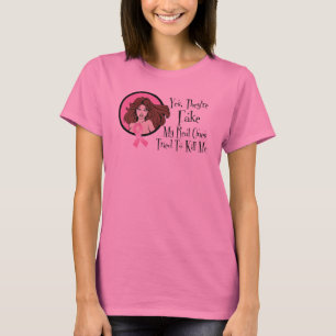 Ja, ze zijn bang voor Brunette Breast Cancer Survi T-shirt