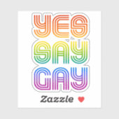 Ja Zeg Gay Sticker (Vel)
