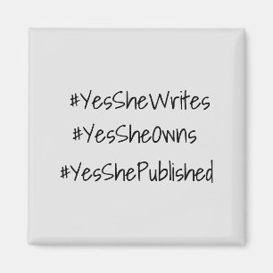 Ja zij kan de eigenaar van de tekst van het bedrij magneet