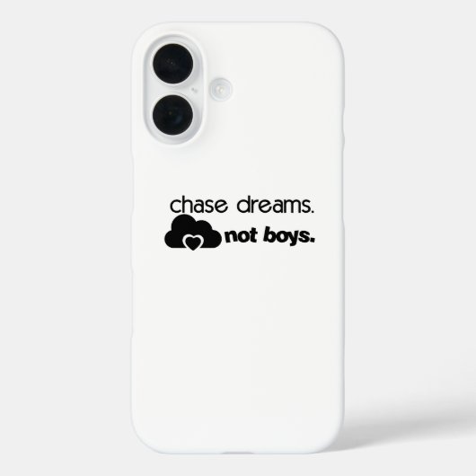 Jaag dromen na, geen jongens Case-Mate iPhone case (Achterkant)