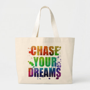 Jaag je dromen Jumbo Canvas tas