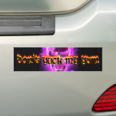 Jaag mijn Yum niet op. Bumpersticker (Op auto)