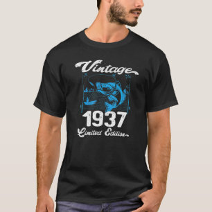 jaar 1937: 85 jaar oude Gevist vissers geboren T-shirt