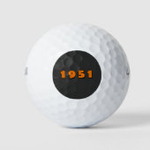  jaar 1951 golfballen (Voorkant)