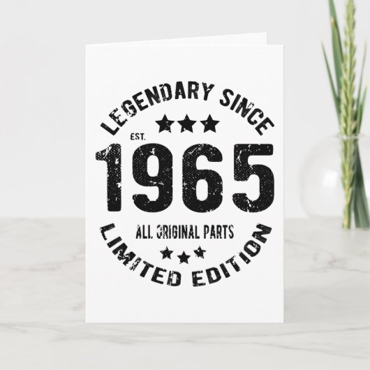  jaar 1965 kaart (Voorkant)