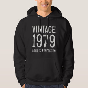 jaar 1979 Gejaard tot Perfectie, verjaardagsoverh Hoodie