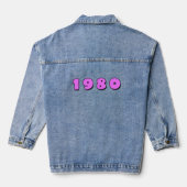 Jaar 1980 denim jacket (Achterkant)