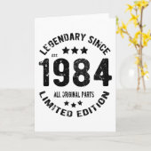  jaar 1984 kaart (Gele Bloem)