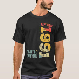 Jaar 1991 september 1991 Retro 1991 Vintage 1991 S T-shirt