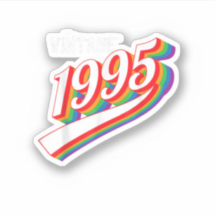  jaar 1995 Koel Partij Birthday Retro 1995 Sticker