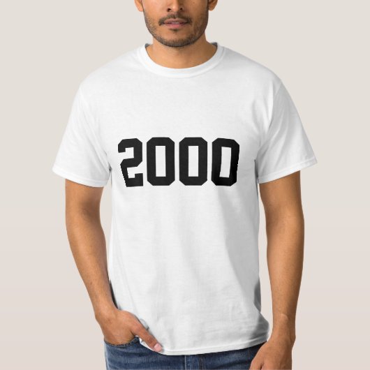 Jaar 2000 t-shirt (Voorkant)