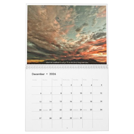 Jaar 2017 in afbeeldingen en vers kalender (Dec 2026)