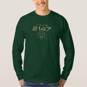 Jaar 2147 Futuristische Cyberpunk Sciencefiction T-shirt