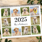 Jaar Custom Photo Family Pet Dog Creëer Uw Eigen Kalender