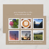  jaar fotocollage in Review Feestdagenkaart (Voorkant / Achterkant)