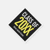JAAR Geel gematigd Afstuderen Servet (Hoek)