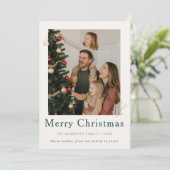 Jaar in de Review Kerstvakantie Flat Kaart (Staand voorkant)