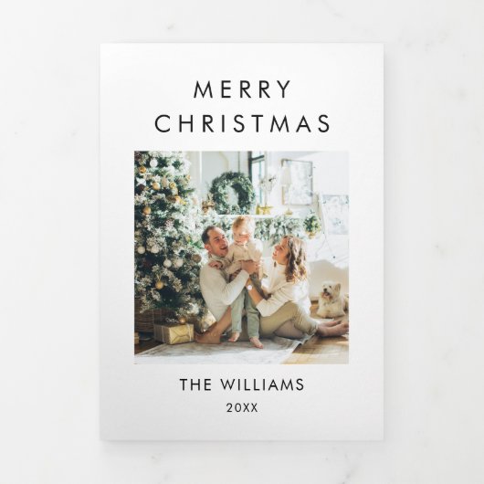 Jaar in de Review Moderne kerst Kaart (Cover)