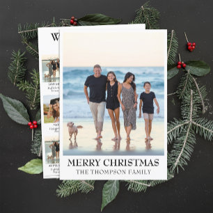 Jaar in de Review Wat een jaar fotocollage Kerst Feestdagenkaart