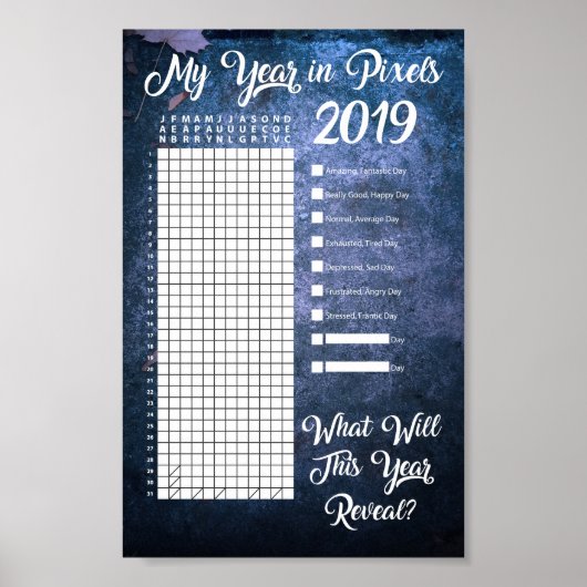 Jaar in pixels 2019 poster (Voorkant)