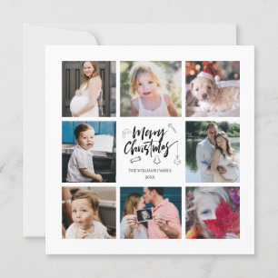 Jaar in Review 8 Foto Collage kerstkaart Kaart