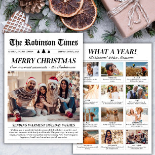 Jaar in Review Nieuwsblad Unieke kerstfoto Feestdagenkaart