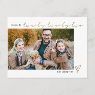 Jaar met spellingswijziging Kleur Nieuwjaarskaart Feestdagenkaart