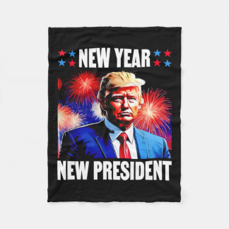 Jaar Nieuw President Trump 2024 Fleece Deken