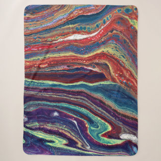 Jaar nin Brandende 1 Kleurrijke Abstracte Deken
