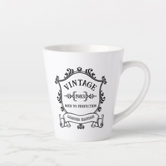 jaar oud tot perfectie Verjaardagsjaar Latte Mok (Rechts)