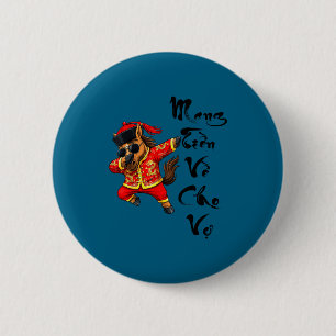 Jaar Paard 2026 Vietnamese Maan Grafische Kunst Ronde Button 5,7 Cm
