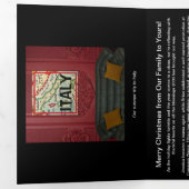 Jaar Review Foto Collage Trifold Christmas Kaart (Binnenzijde eerst)