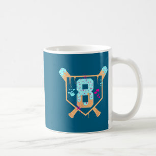 Jaar T-shirt Honkbal 8 Oude Ijs Koffiemok