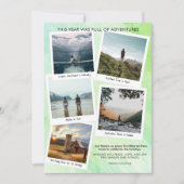 Jaar van Avontuur Reizen Fotocollage Feestdagenkaart (Voorkant)