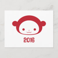 Jaar van de Aap 2016 Briefkaart