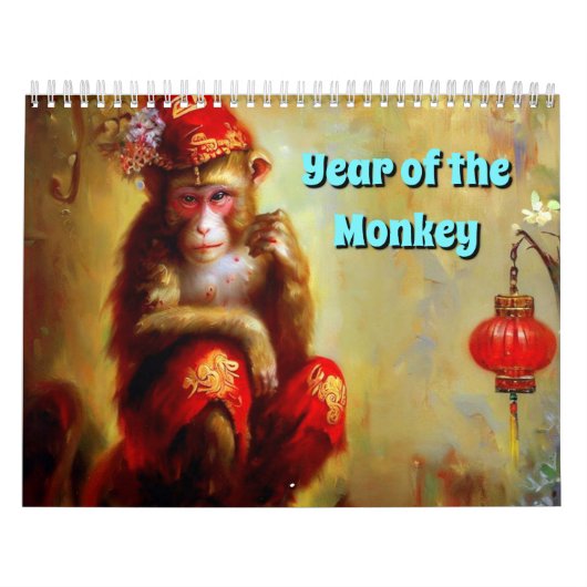 Jaar van de aap kalender (Hoes)