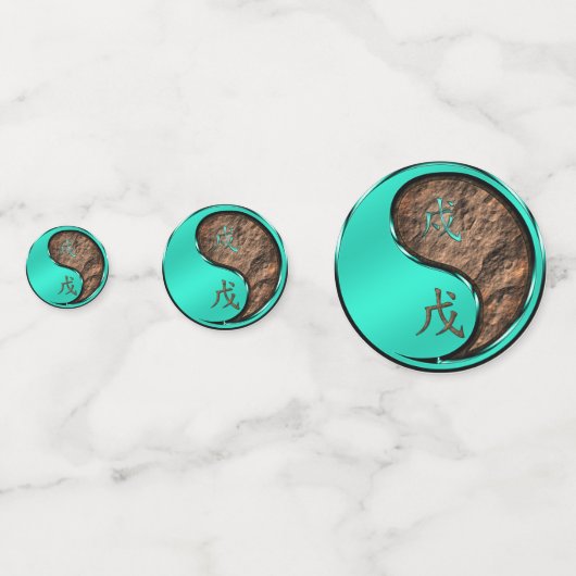 Jaar van de Aarde Hond Confetti (Voorkanten)