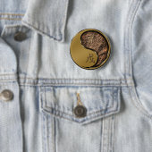 Jaar van de Aarde Rat Ronde Button 5,7 Cm (In situ)