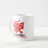 Jaar van de afsnijden van basispapier koffiemok (Voorkant links)