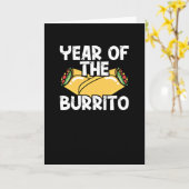 Jaar van de Burrito Kaart (Gele Bloem)