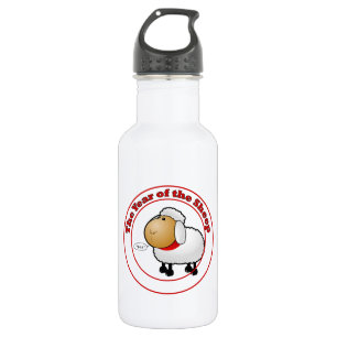 Jaar van de Cartoon schapen Waterfles